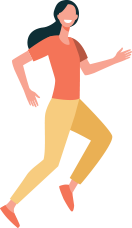 女性のジョガー